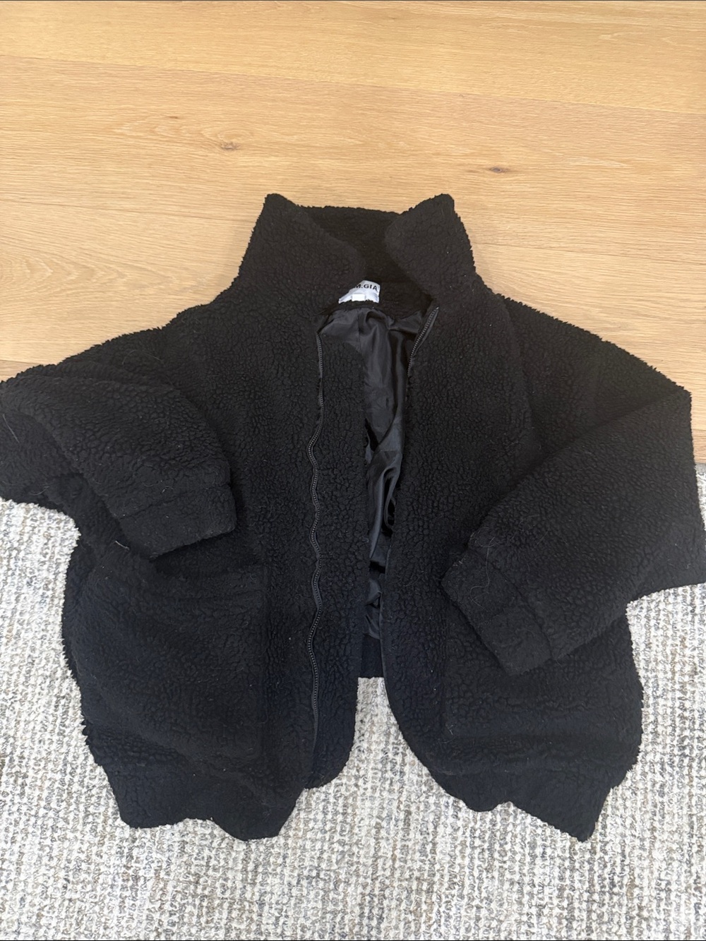 I.AM.GIA Kids Black Sherpa Puffer Jacket
